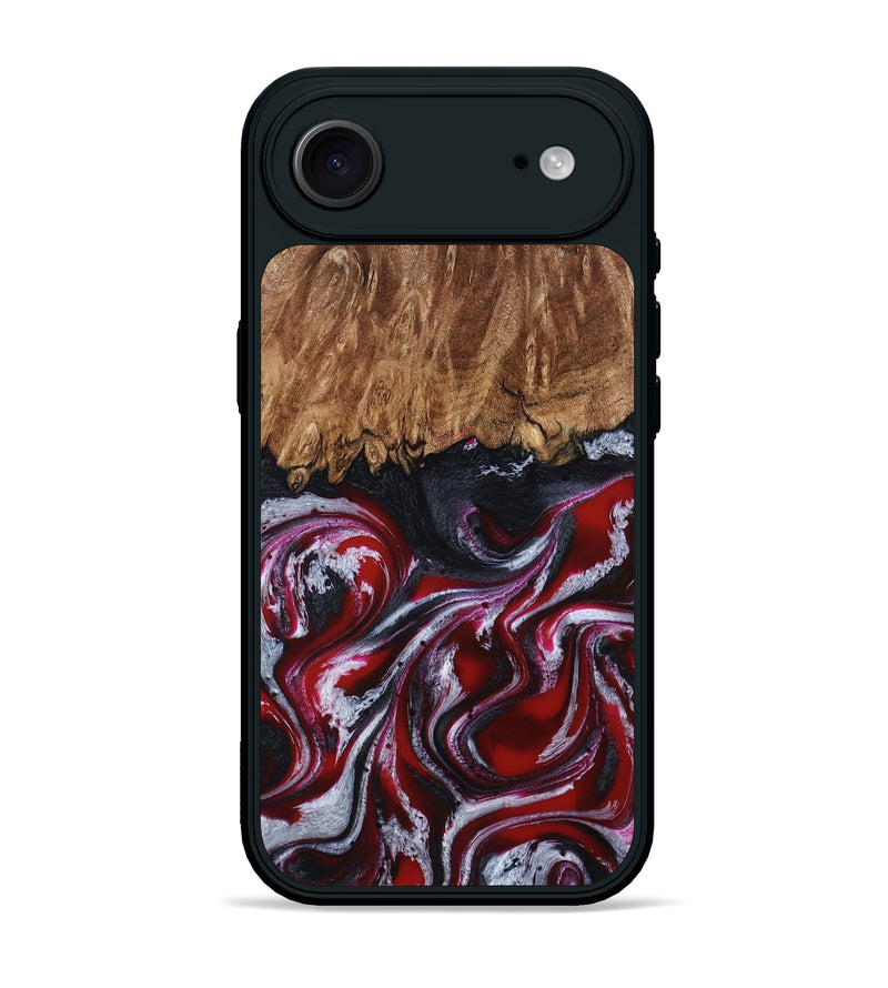 iPhone 17 Air Wood Phone Case - Bonny (Red, 791439)