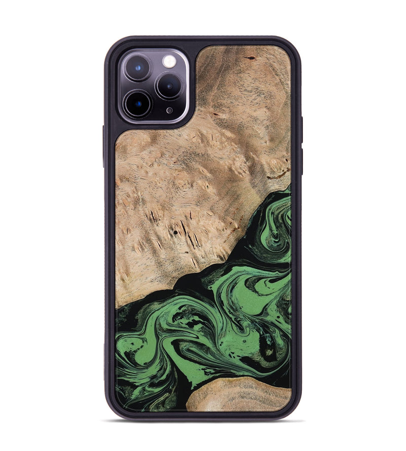 iPhone 11 Pro Max Wood Phone Case - Keisha (Green, 791443)