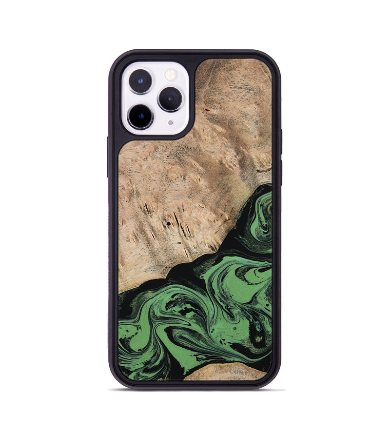 iPhone 11 Pro Wood Phone Case - Keisha (Green, 791443)