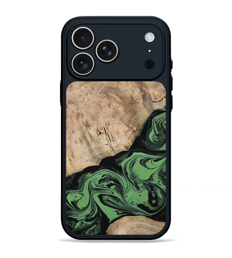 iPhone 17 Pro Max Wood Phone Case - Keisha (Green, 791443)