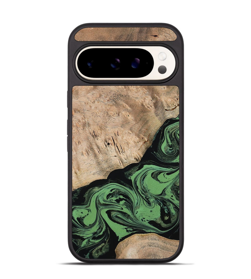Pixel 9 Pro Wood Phone Case - Keisha (Green, 791443)