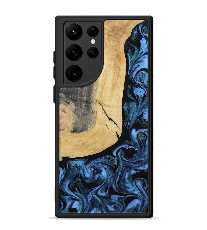Galaxy S22 Ultra Wood Phone Case - Taryn (Blue, 791476)