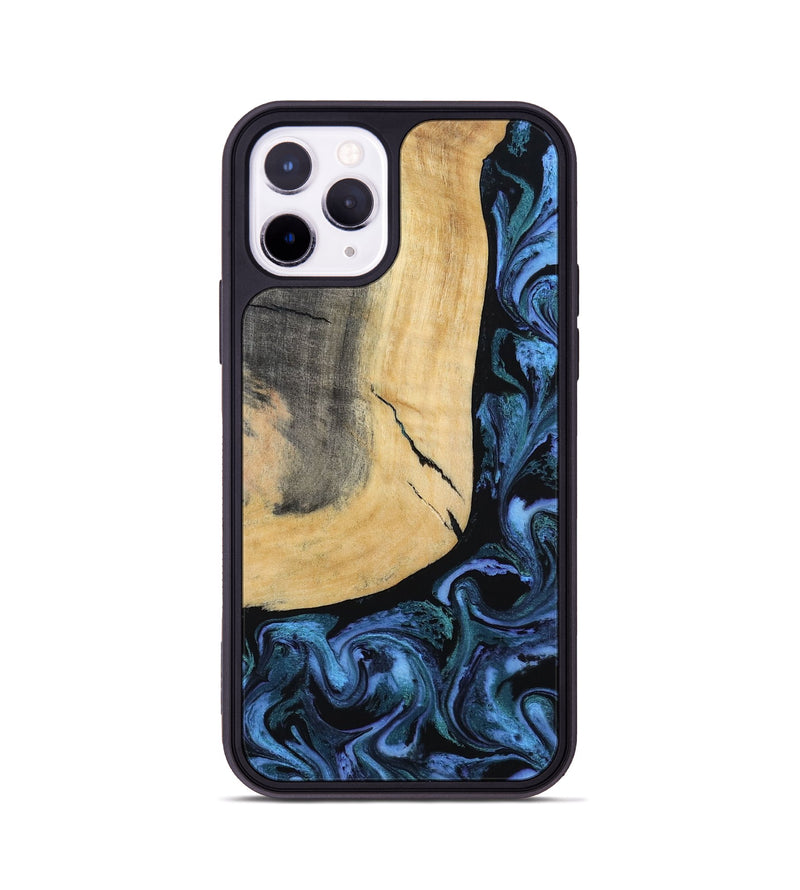 iPhone 11 Pro Wood Phone Case - Taryn (Blue, 791476)