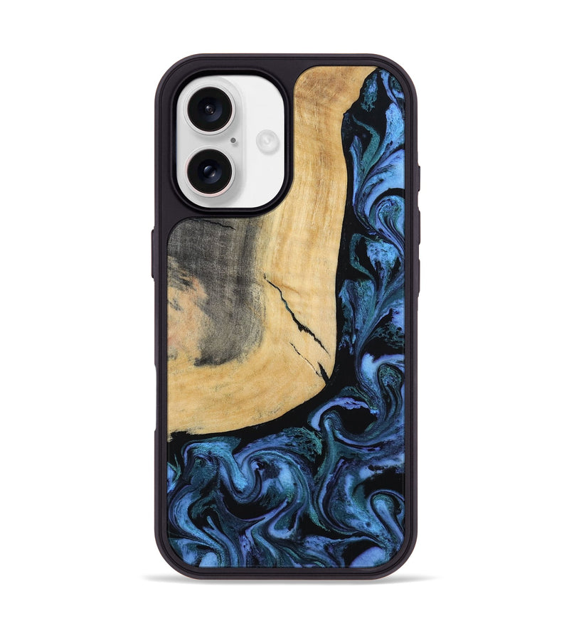 iPhone 17 Wood Phone Case - Taryn (Blue, 791476)