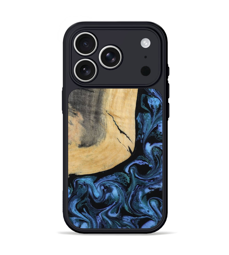 iPhone 17 Pro Wood Phone Case - Taryn (Blue, 791476)
