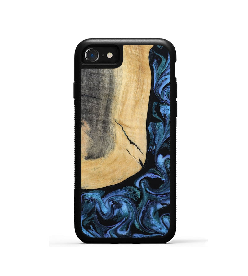 iPhone SE Wood Phone Case - Taryn (Blue, 791476)