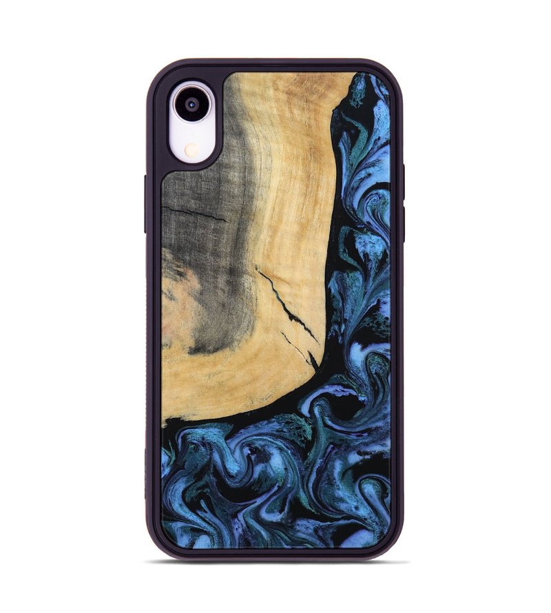 iPhone Xr Wood Phone Case - Taryn (Blue, 791476)