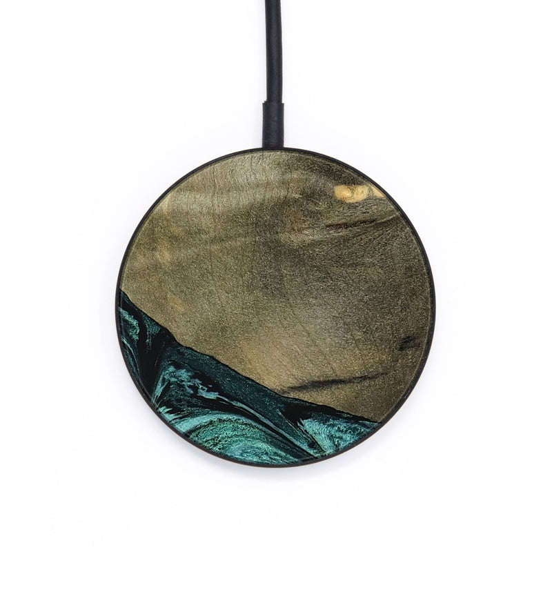 Circle Wood Wireless Charger - Sanai (Green, 791479)