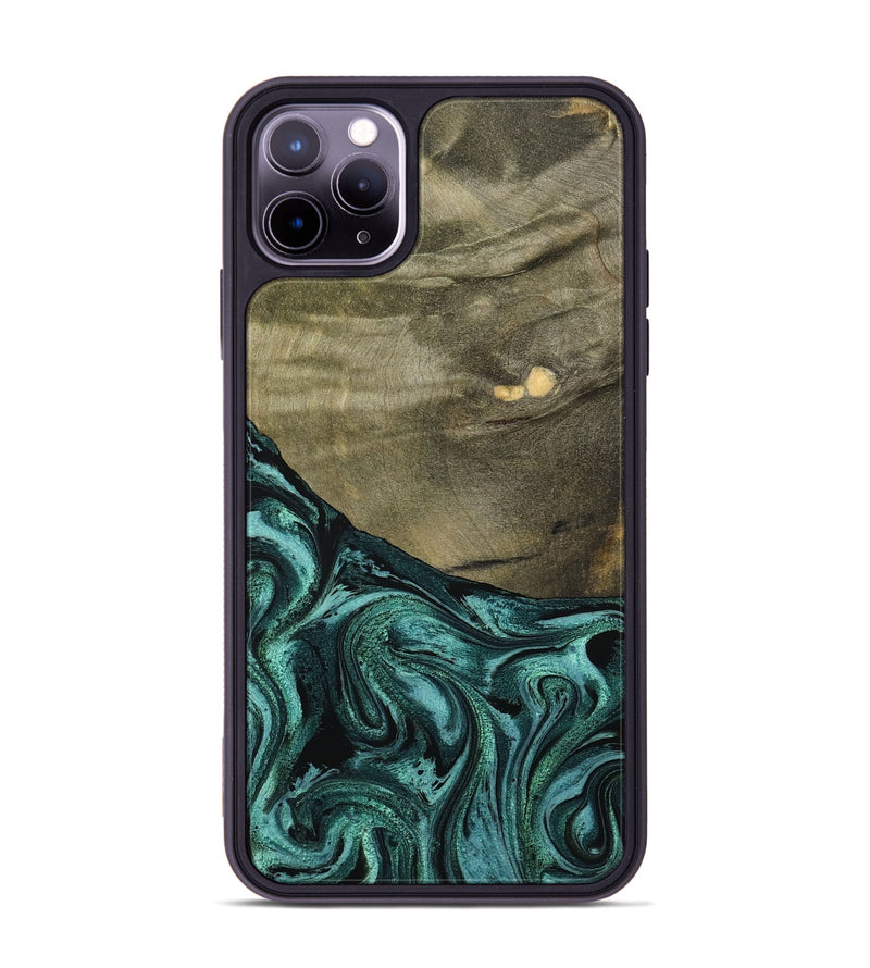 iPhone 11 Pro Max Wood Phone Case - Sanai (Green, 791479)
