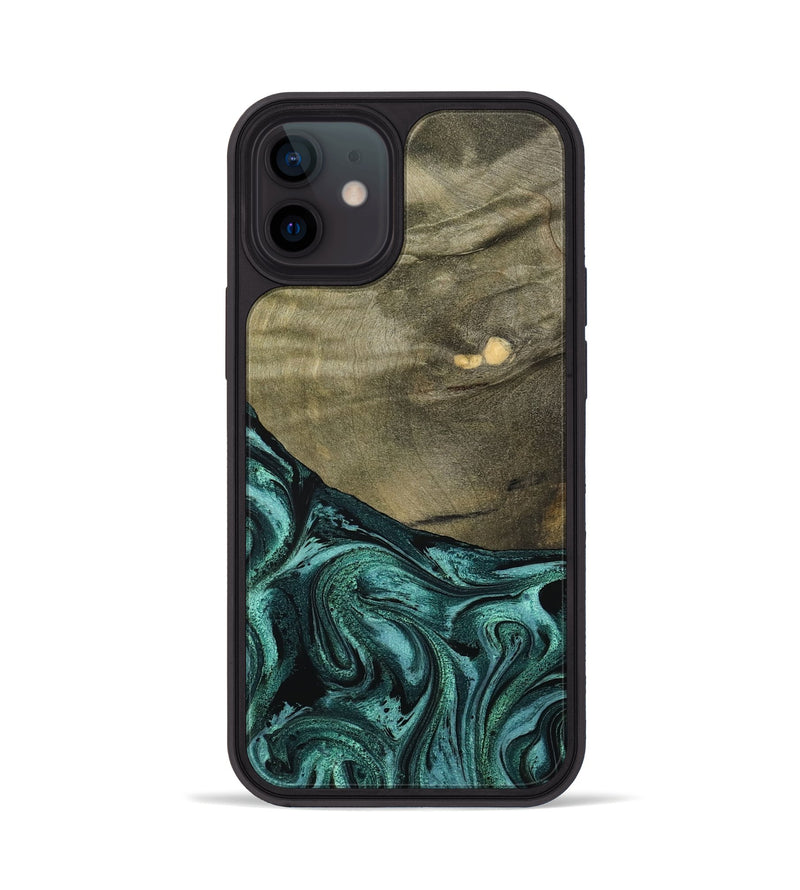 iPhone 12 Wood Phone Case - Sanai (Green, 791479)
