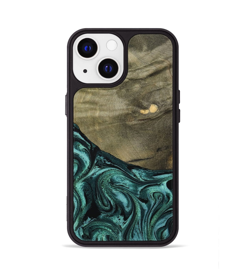 iPhone 13 Wood Phone Case - Sanai (Green, 791479)
