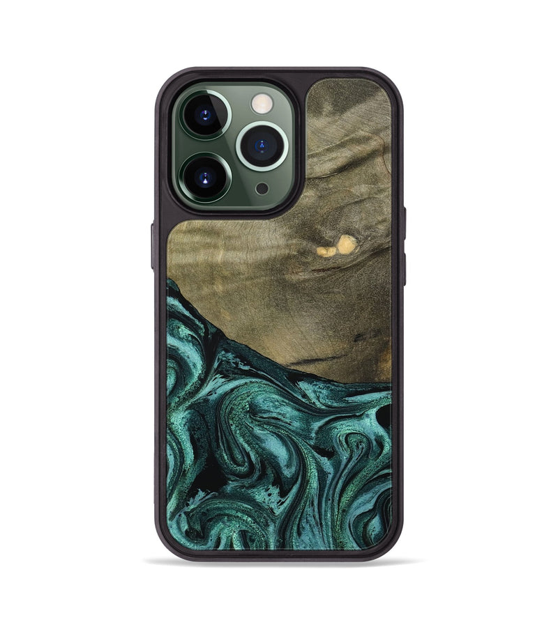 iPhone 13 Pro Wood Phone Case - Sanai (Green, 791479)