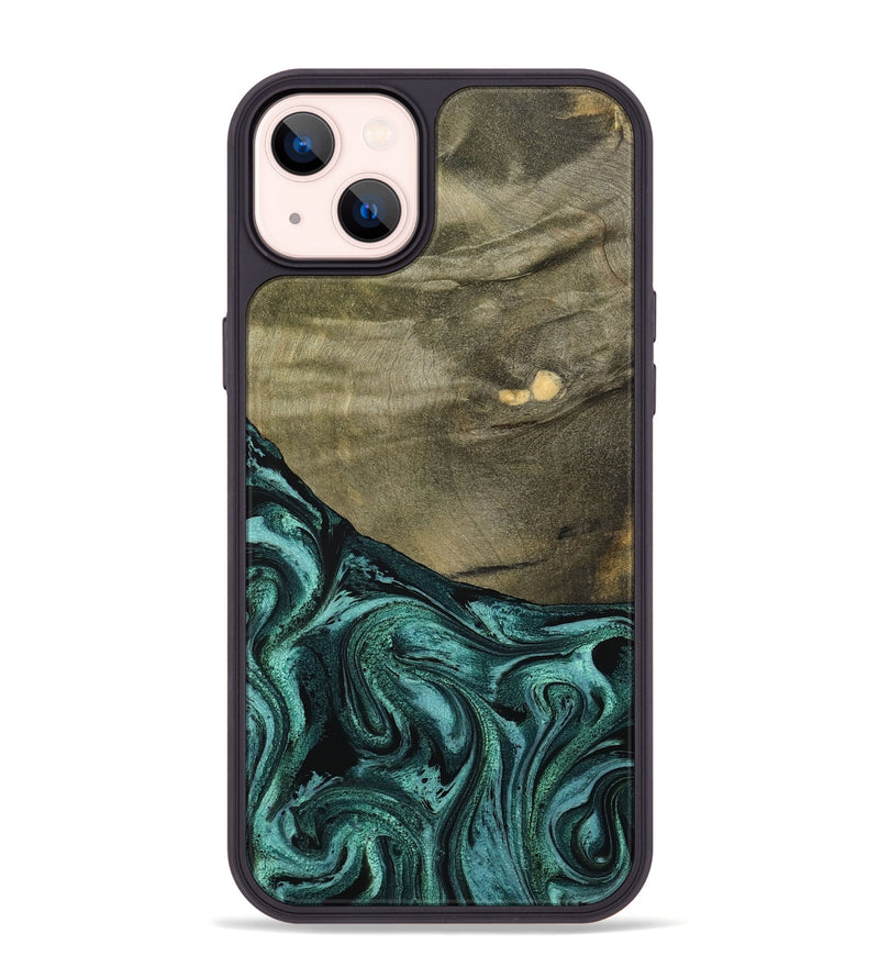 iPhone 14 Plus Wood Phone Case - Sanai (Green, 791479)