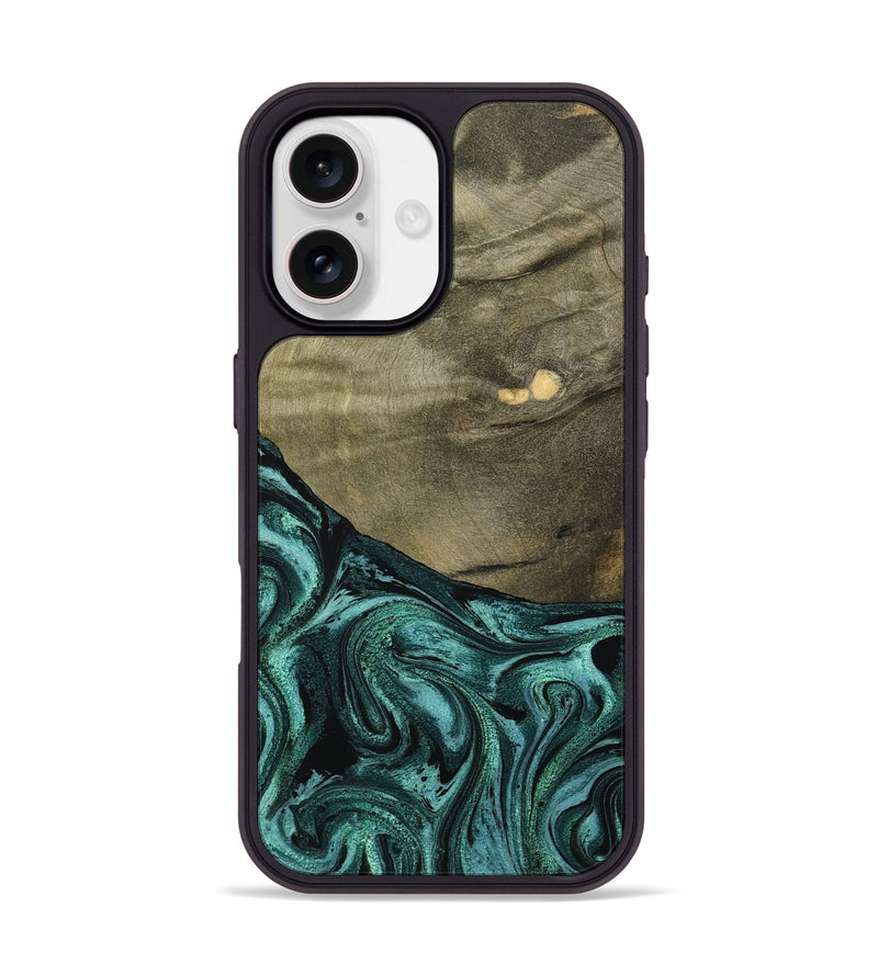 iPhone 17 Wood Phone Case - Sanai (Green, 791479)