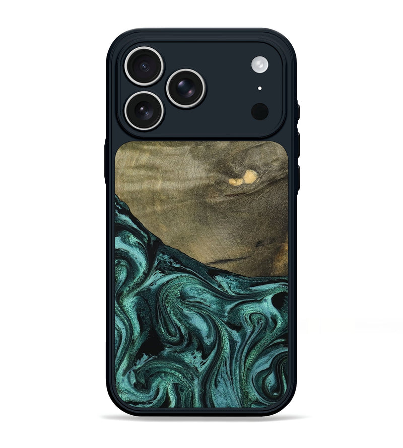 iPhone 17 Pro Max Wood Phone Case - Sanai (Green, 791479)