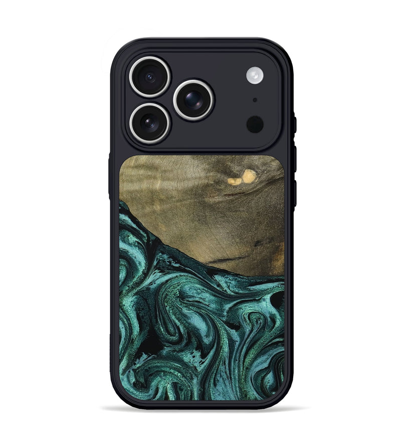 iPhone 17 Pro Wood Phone Case - Sanai (Green, 791479)