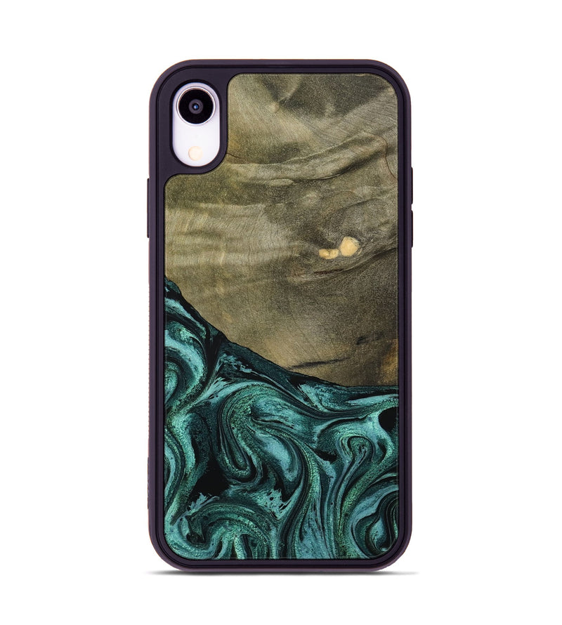 iPhone Xr Wood Phone Case - Sanai (Green, 791479)