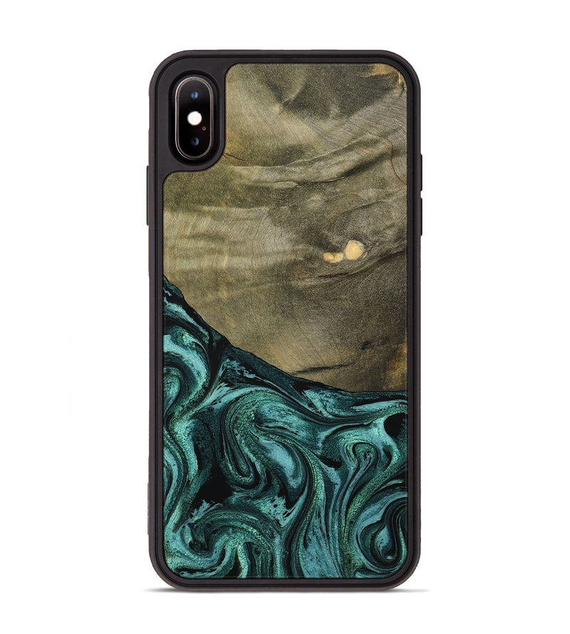 iPhone Xs Max Wood Phone Case - Sanai (Green, 791479)