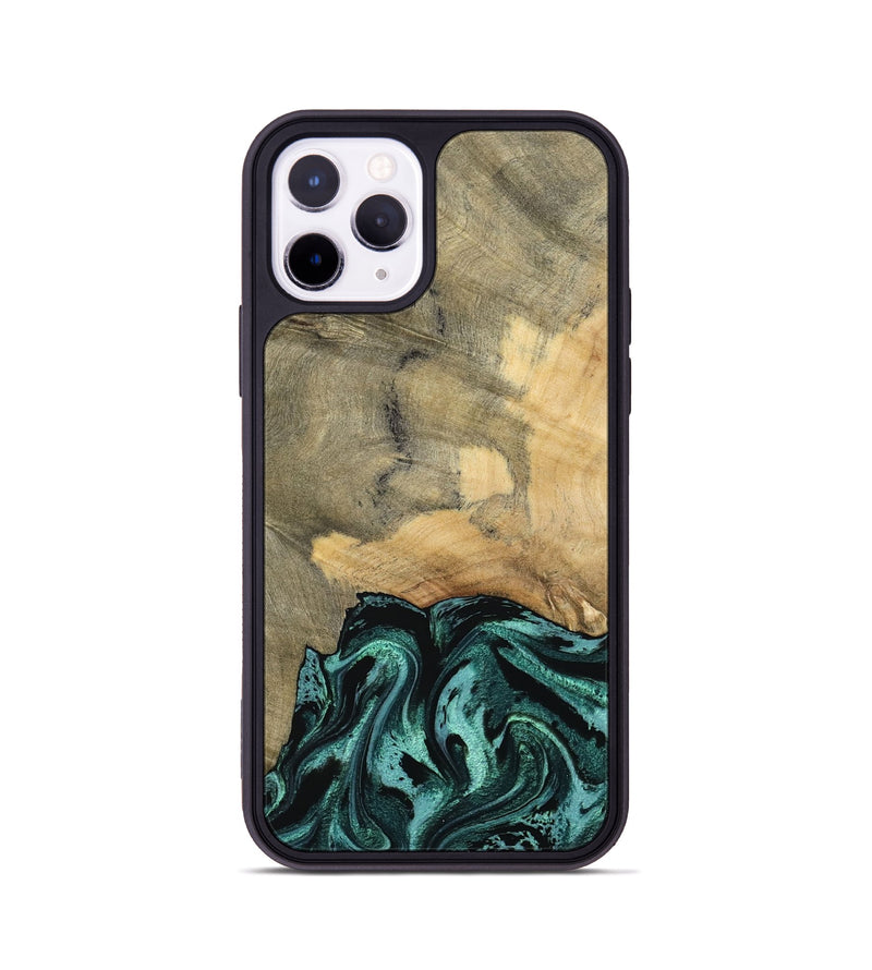 iPhone 11 Pro Wood Phone Case - Hendrix (Green, 791480)