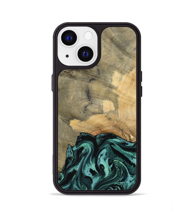 iPhone 13 Wood Phone Case - Hendrix (Green, 791480)