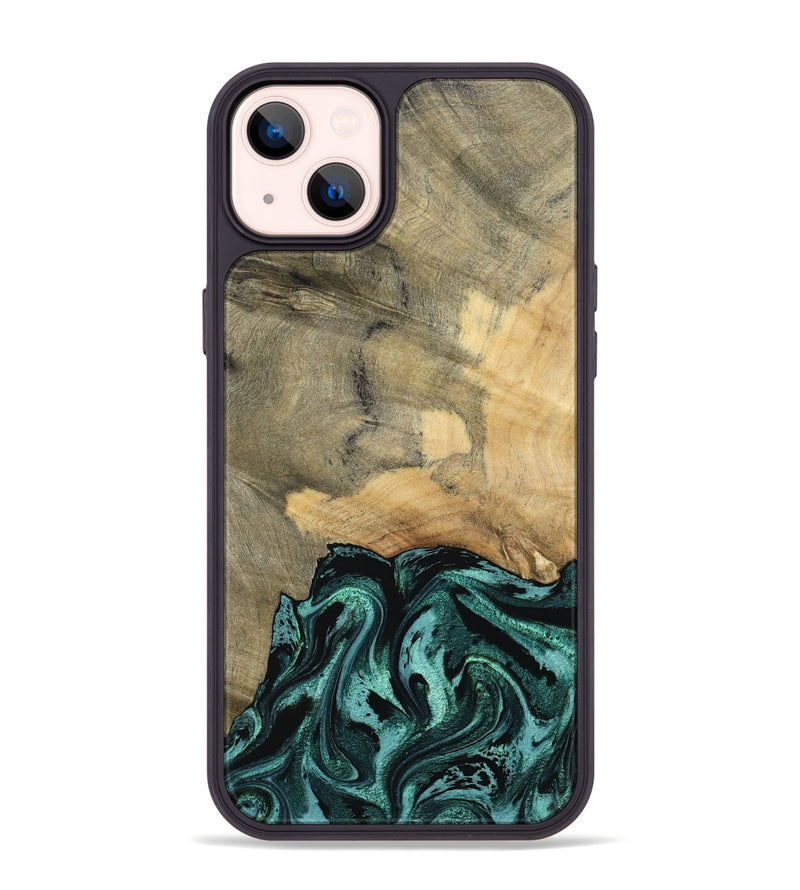 iPhone 14 Plus Wood Phone Case - Hendrix (Green, 791480)