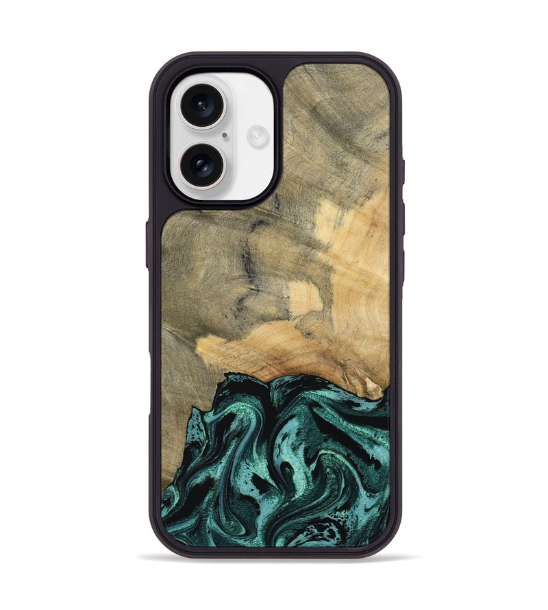 iPhone 17 Wood Phone Case - Hendrix (Green, 791480)