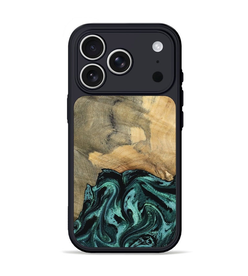 iPhone 17 Pro Wood Phone Case - Hendrix (Green, 791480)