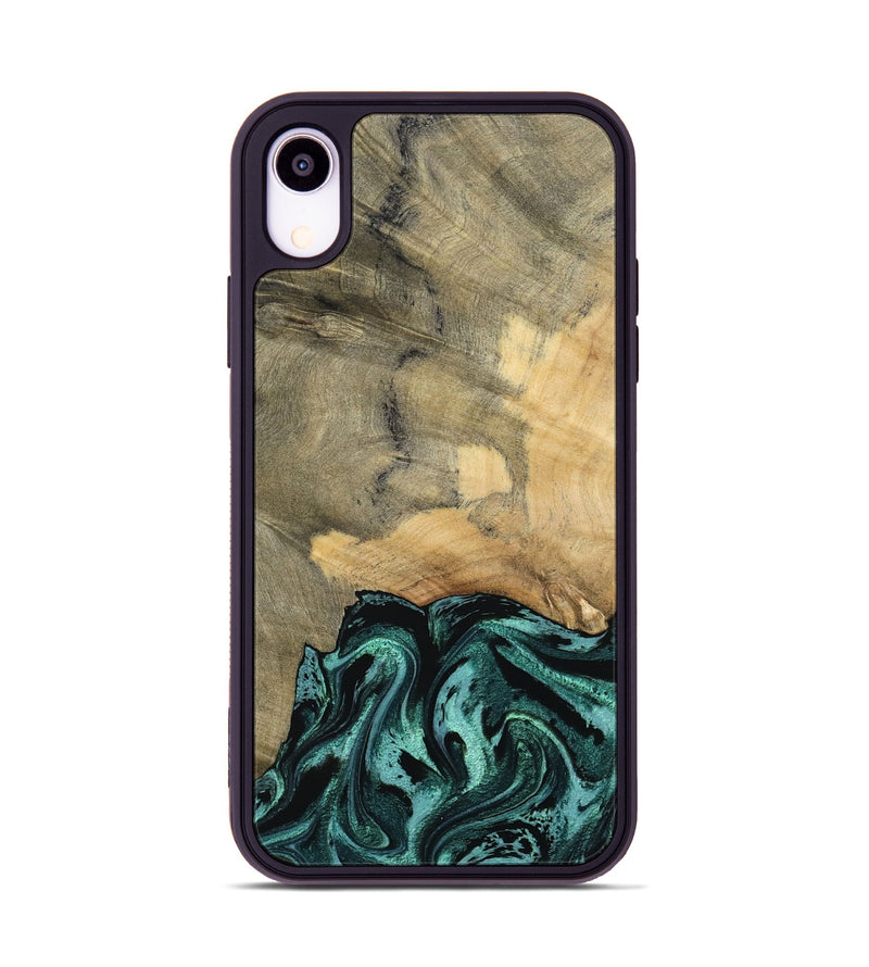 iPhone Xr Wood Phone Case - Hendrix (Green, 791480)