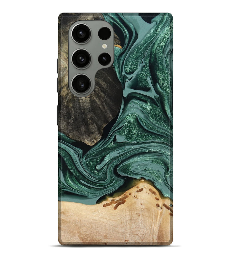 Galaxy S23 Ultra Wood Live Edge Phone Case - Rocio (Green, 791561)