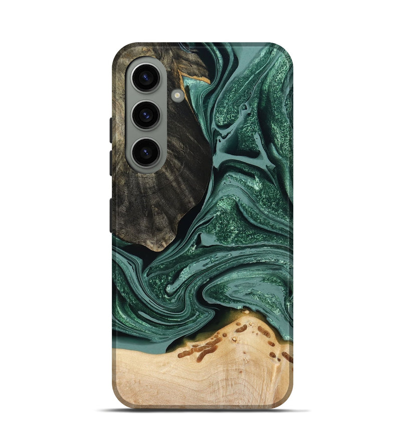 Galaxy S24 Wood Live Edge Phone Case - Rocio (Green, 791561)