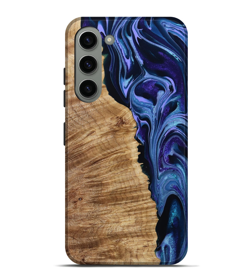 Galaxy S23 Plus Wood Live Edge Phone Case - Mekhi (Purple, 791570)