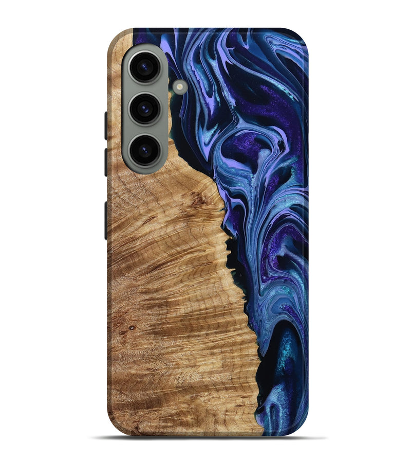 Galaxy S24 Plus Wood Live Edge Phone Case - Mekhi (Purple, 791570)
