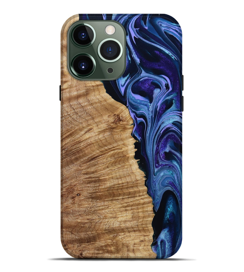 iPhone 13 Pro Max Wood Live Edge Phone Case - Mekhi (Purple, 791570)