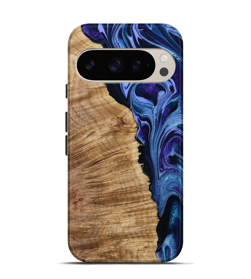 Pixel 10 Wood Live Edge Phone Case - Mekhi (Purple, 791570)