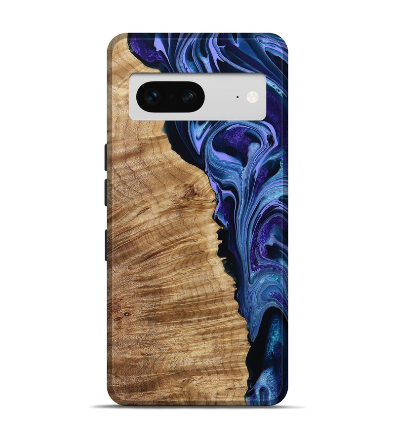 Pixel 7 Wood Live Edge Phone Case - Mekhi (Purple, 791570)
