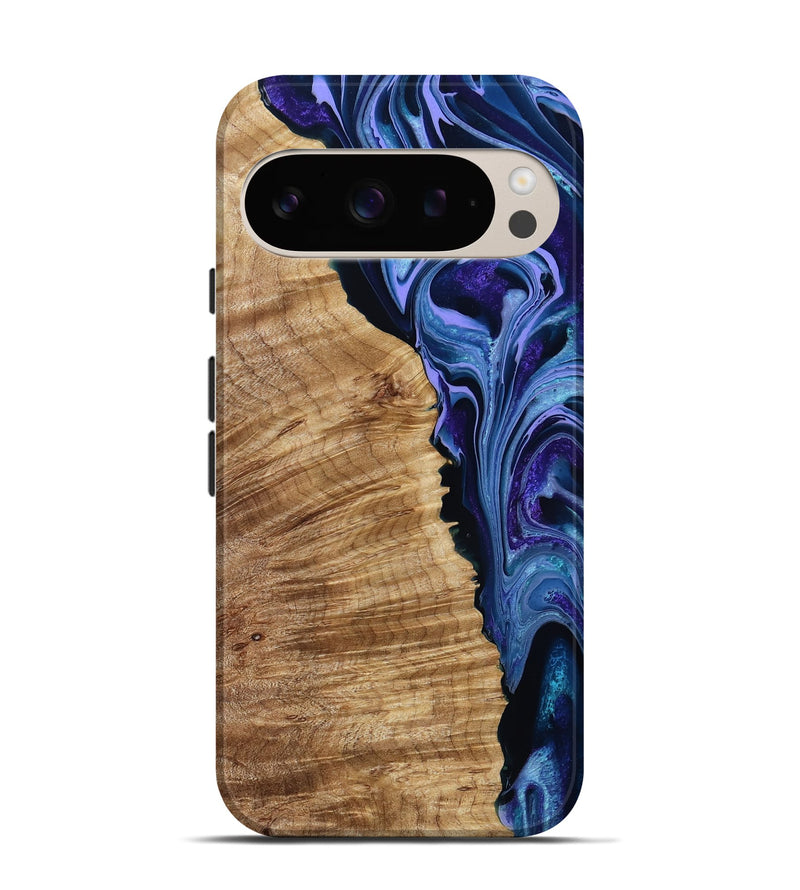 Pixel 9 Wood Live Edge Phone Case - Mekhi (Purple, 791570)
