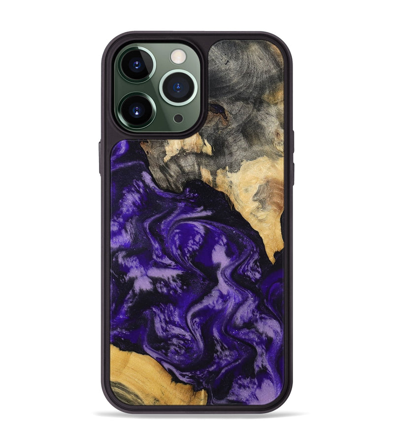 iPhone 13 Pro Max Wood Phone Case - Ryne (Purple, 791604)