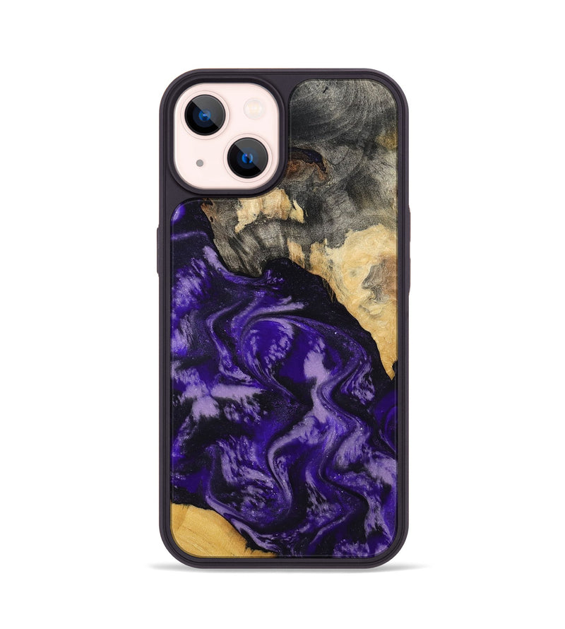 iPhone 14 Wood Phone Case - Ryne (Purple, 791604)