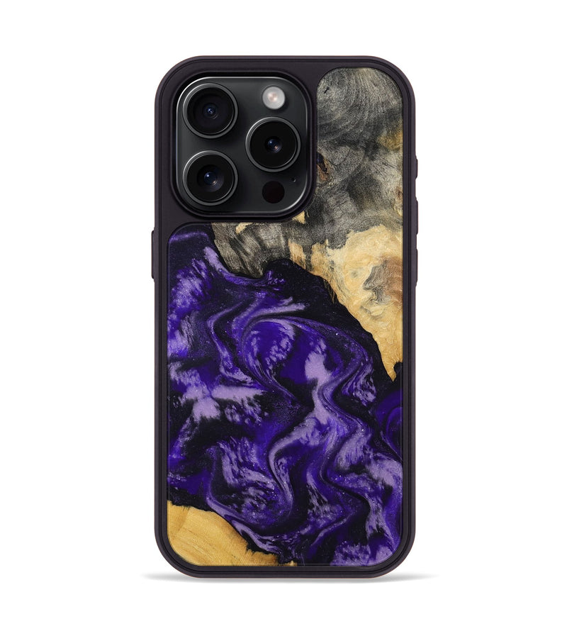 iPhone 15 Pro Wood Phone Case - Ryne (Purple, 791604)
