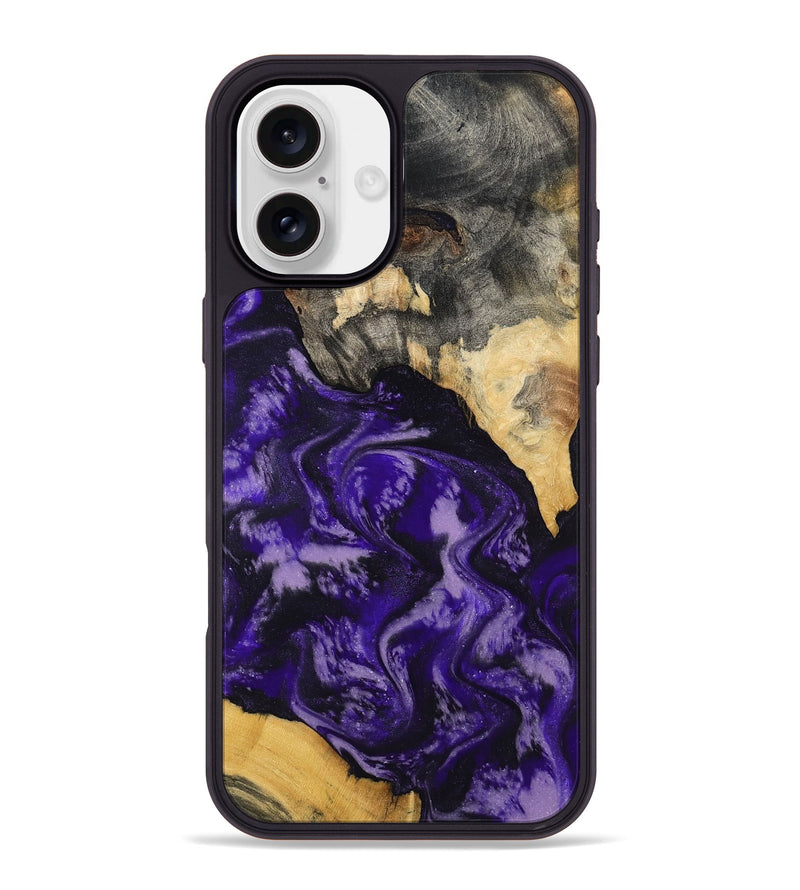 iPhone 16 Plus Wood Phone Case - Ryne (Purple, 791604)