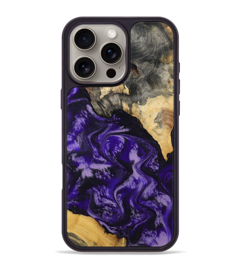 iPhone 16 Pro Max Wood Phone Case - Ryne (Purple, 791604)