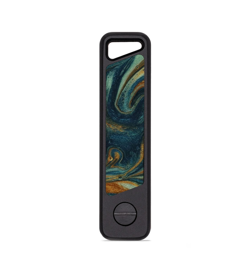 EDC ResinArt KeyHolder - Mildred (Teal & Gold, 791715)