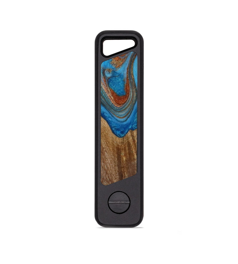 EDC Wood KeyHolder - Delaney (Teal & Gold, 791717)