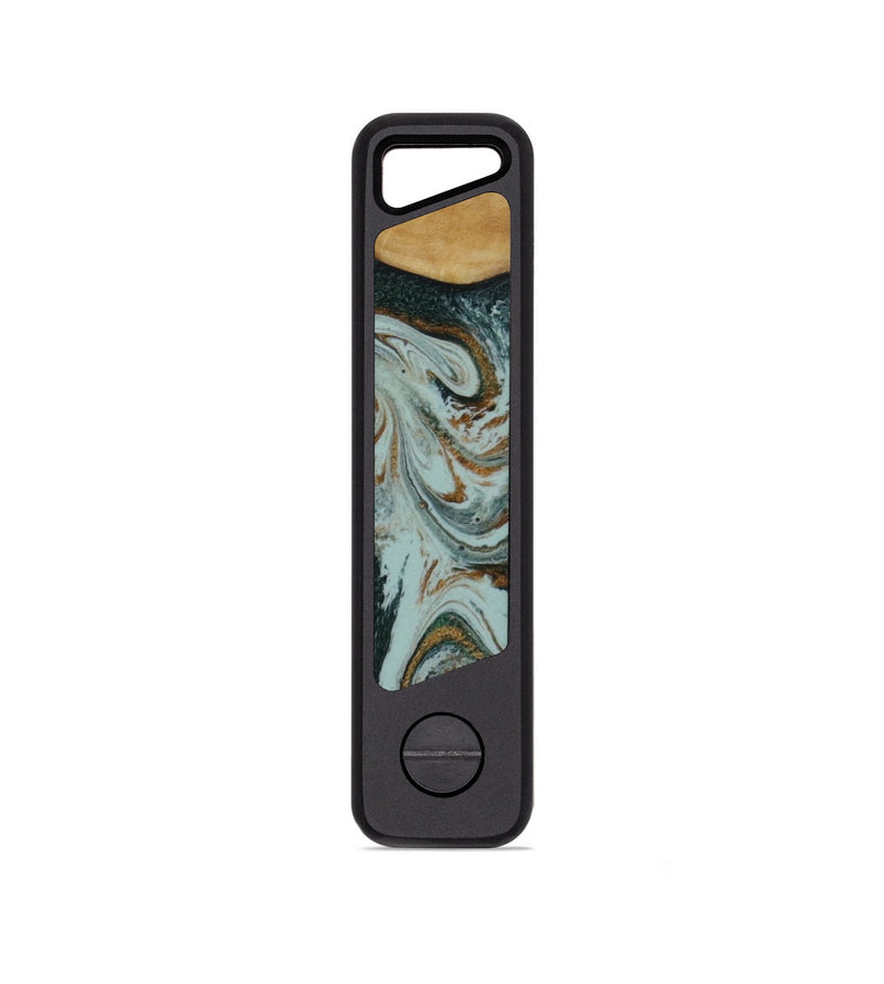 EDC Wood KeyHolder - Fern (Teal & Gold, 791719)