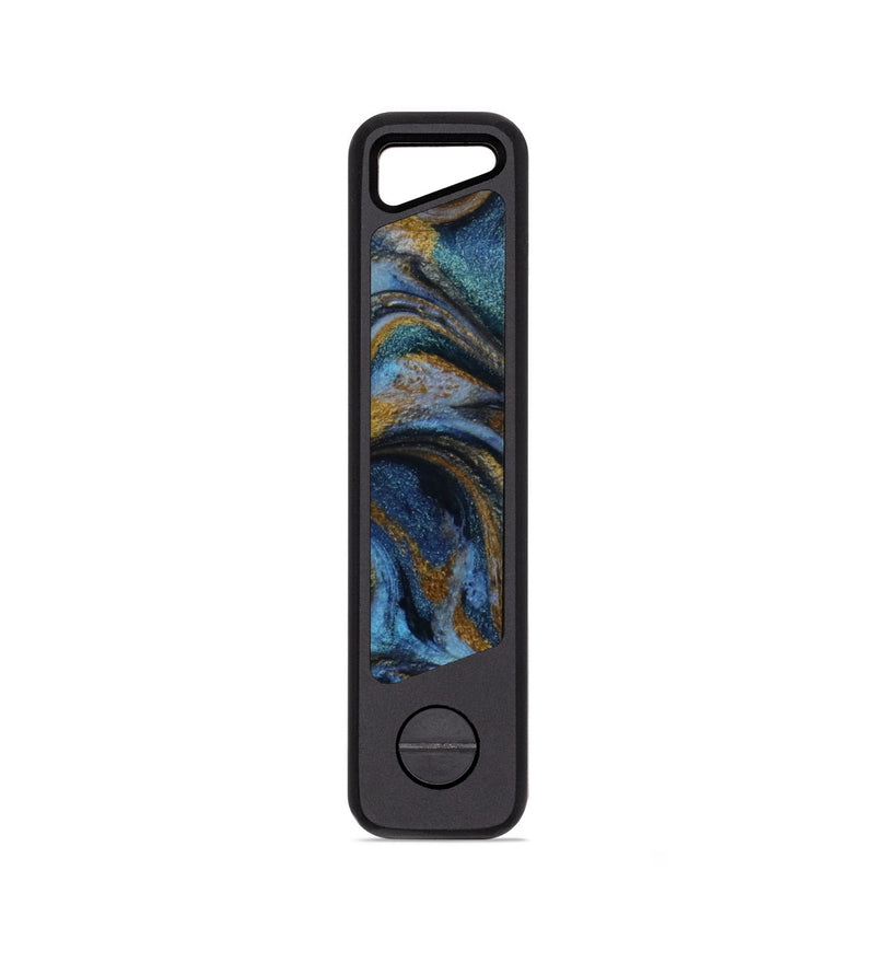 EDC ResinArt KeyHolder - Tamika (Teal & Gold, 791721)