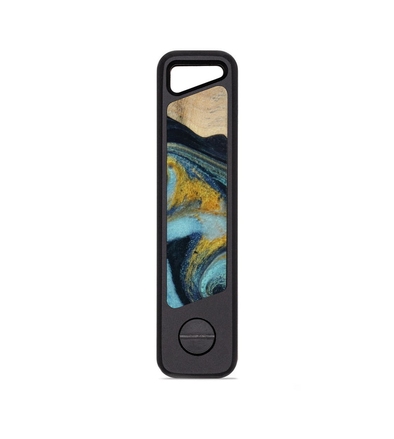 EDC Wood KeyHolder - Jax (Teal & Gold, 791724)