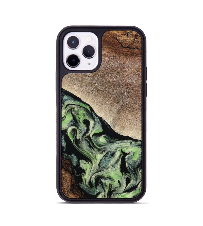 iPhone 11 Pro Wood Phone Case - Trish (Green, 791822)