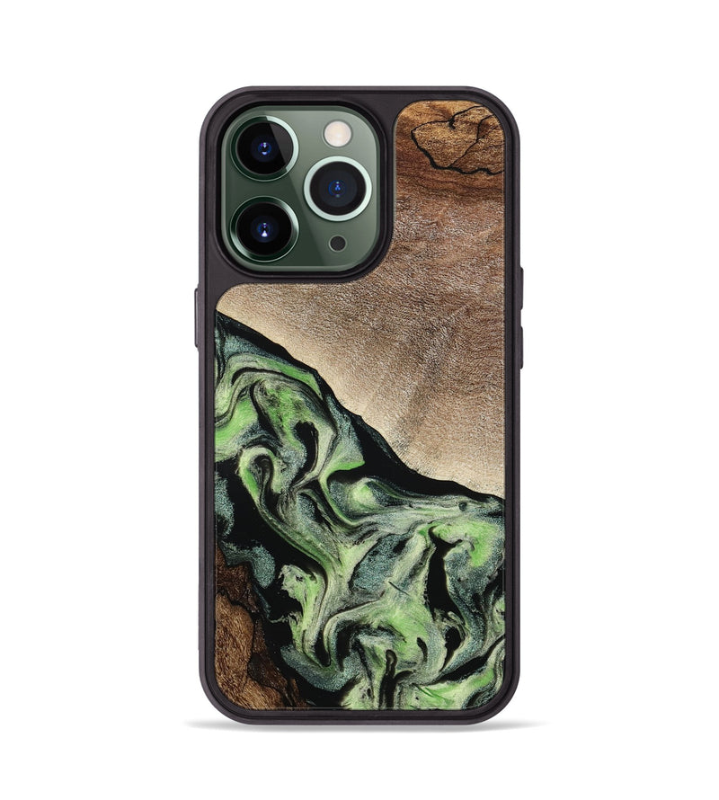 iPhone 13 Pro Wood Phone Case - Trish (Green, 791822)