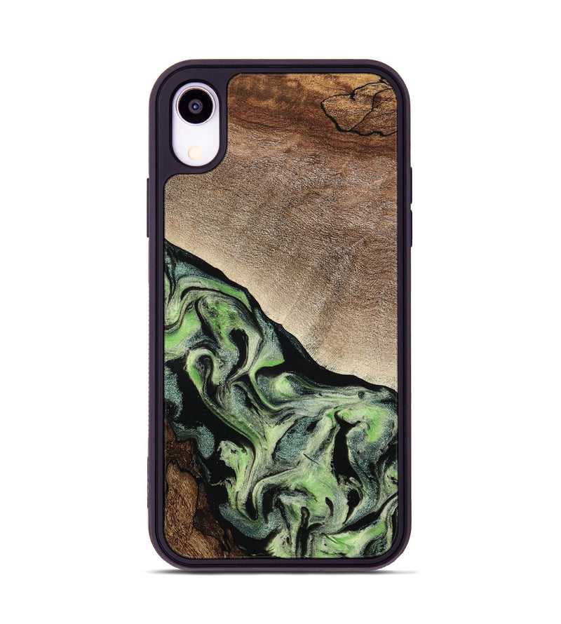 iPhone Xr Wood Phone Case - Trish (Green, 791822)