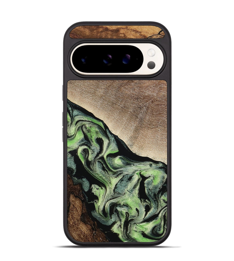 Pixel 9 Wood Phone Case - Trish (Green, 791822)